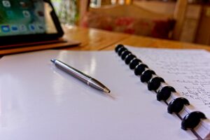 Writing tools used by Sherie Croft